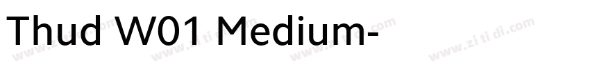 Thud W01 Medium字体转换